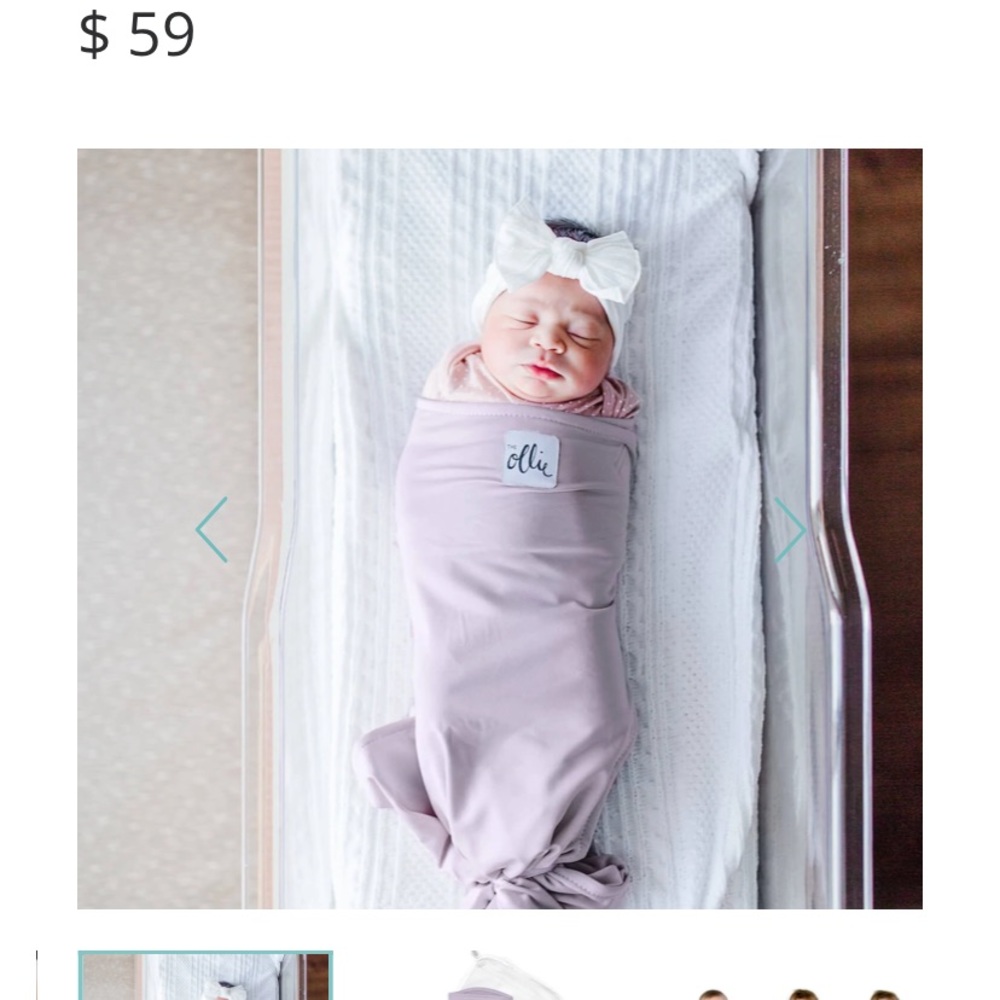Brand new Ollie swaddle lavender